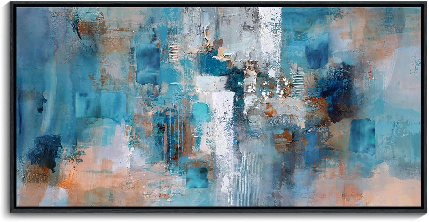 Framed Wall Art for Bedroom Large Abstract Wall Art Wall Pictures for Living Room Canvas Wall Art for Living Room Bathroom Decor 20x40 Inches