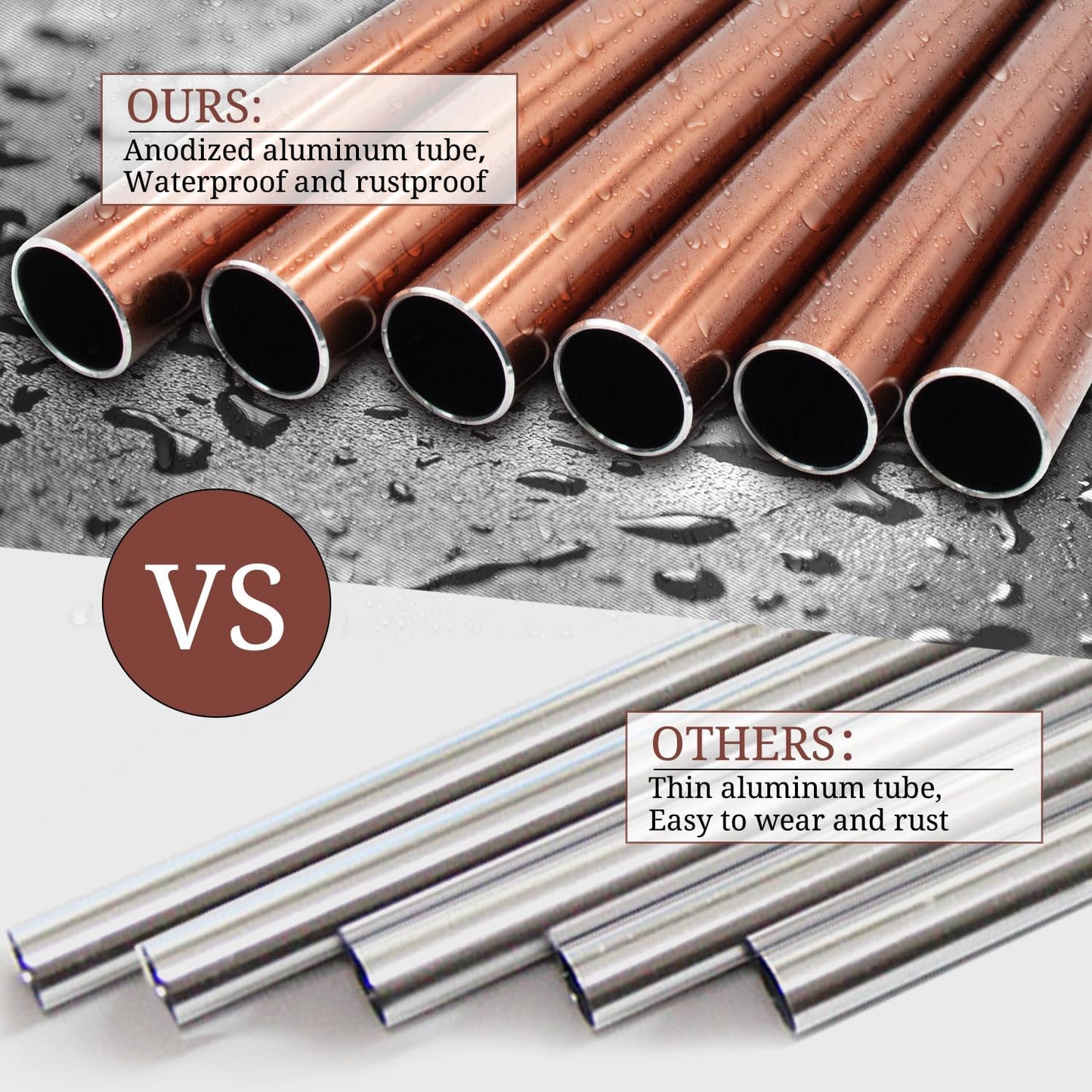 Wind Chimes Outdoor Large Deep Tone, 44 Inches Sympathy Wind Chimes Tuned Soothing Melody, Memorial Wind-Chime with 6 Heavy Tubes for Outside Decoration, Garden/Yard. Copper