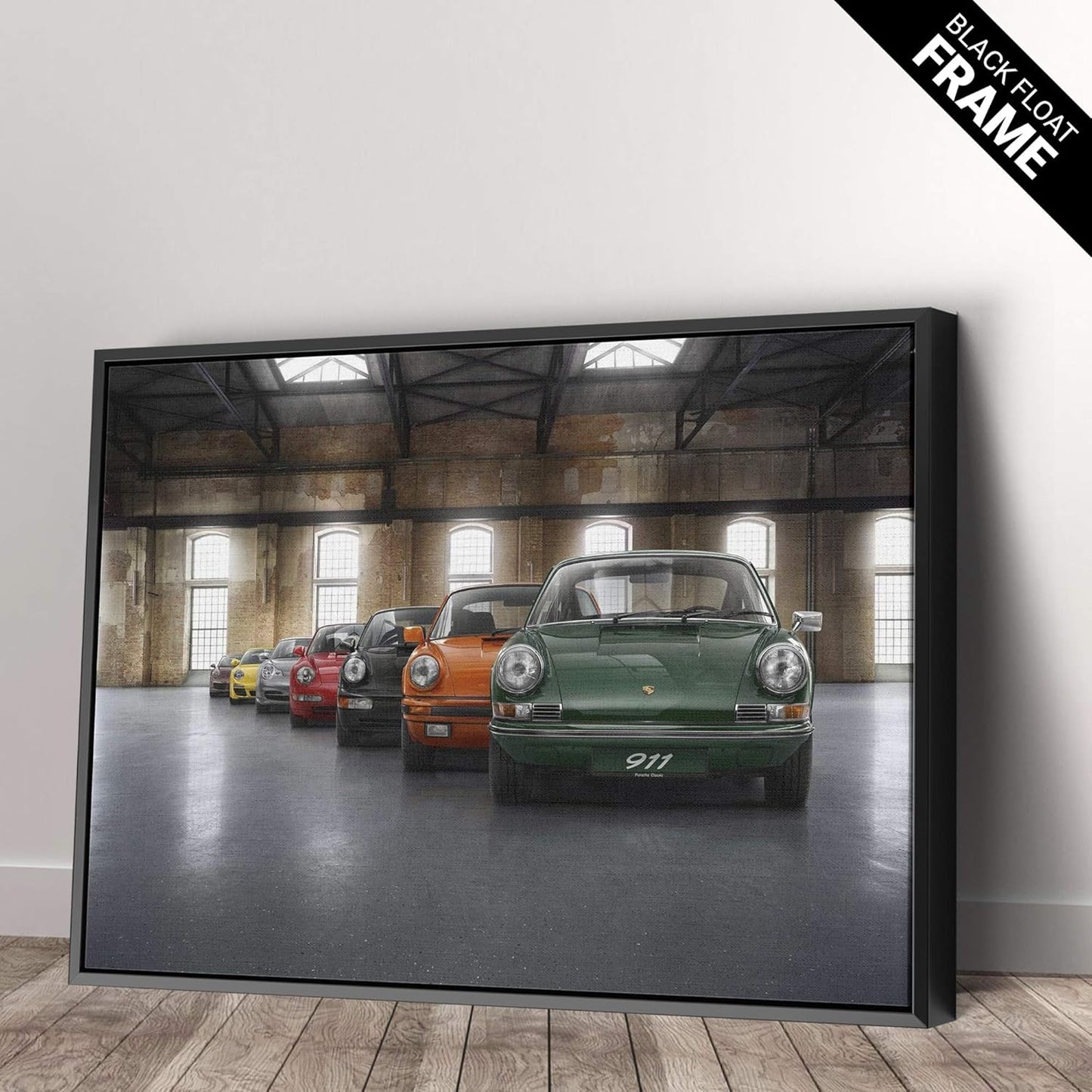 Porsche Car 911 Color Revolution Canvas Art Print Picture Wall Home Decor - Various Sizes (45in x 30in Gallery Wrapped)