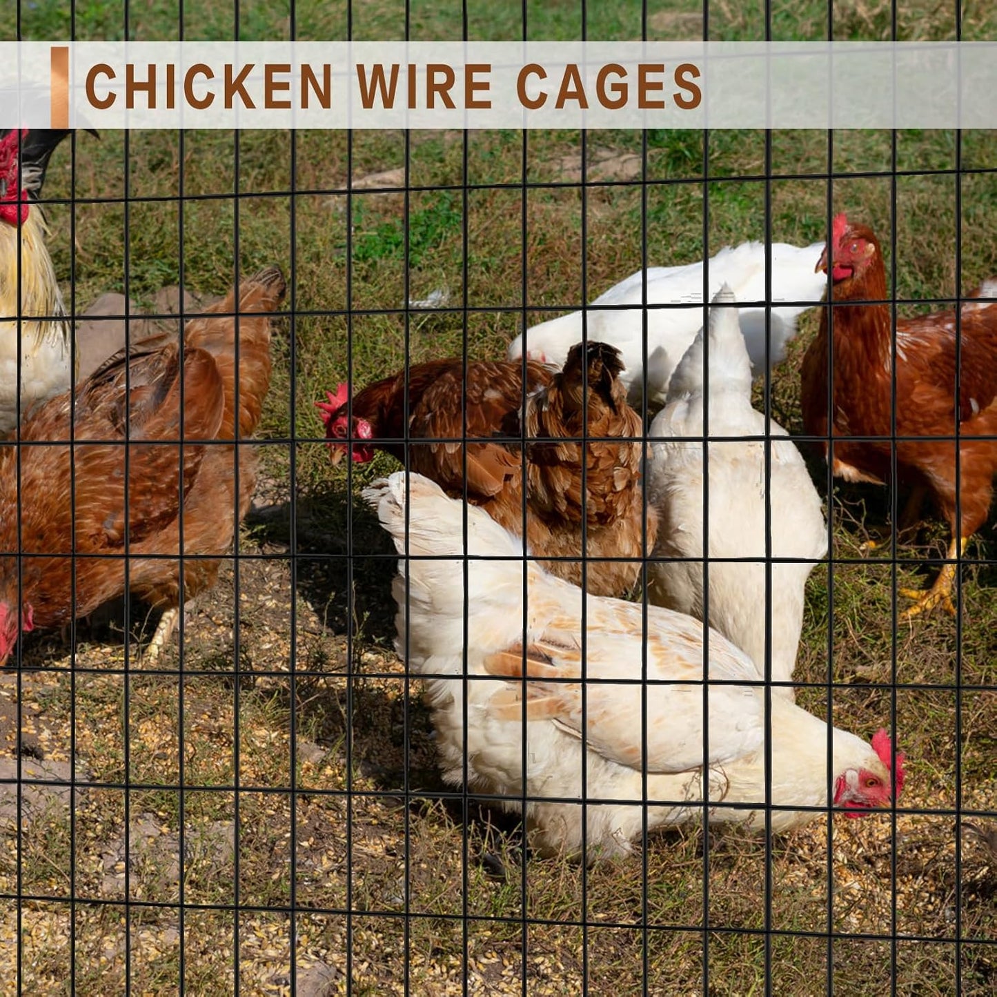 Tongmo 4 ft x 100 ft Black PVC Coated Welded Wire Fence, 16GA Garden Chicken Wire Fence Roll, Mesh Size 2" x 4" Hardware Cloth, Ideal for Yard Protection and Poultry Netting