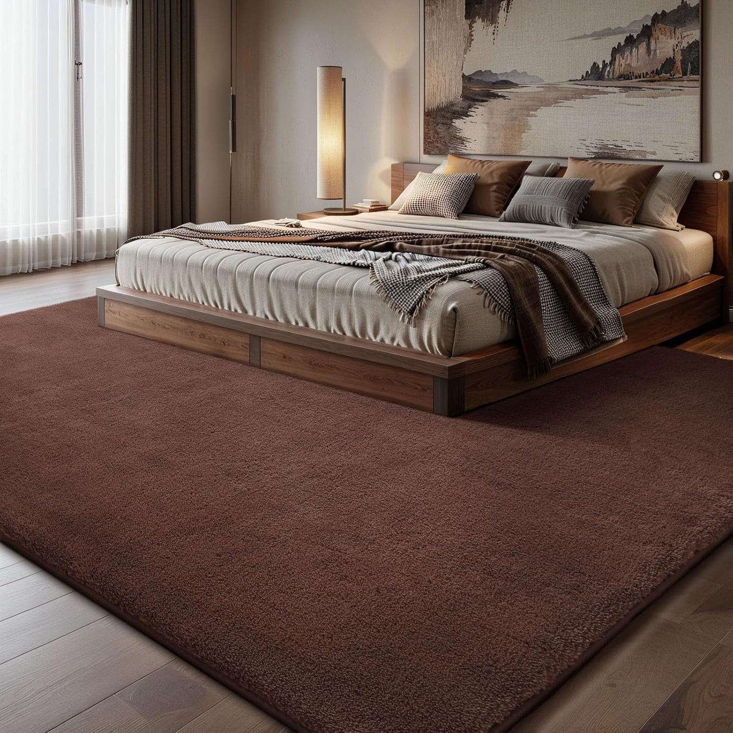 Sour Lemon 9x12 Area Rugs for Living Room, Soft Large Area Rug Fluffy Rugs for Bedroom，Machine Washable Area Rug Non Slip Carpet Rug for Living Room Playroom Kids Room Home Decor