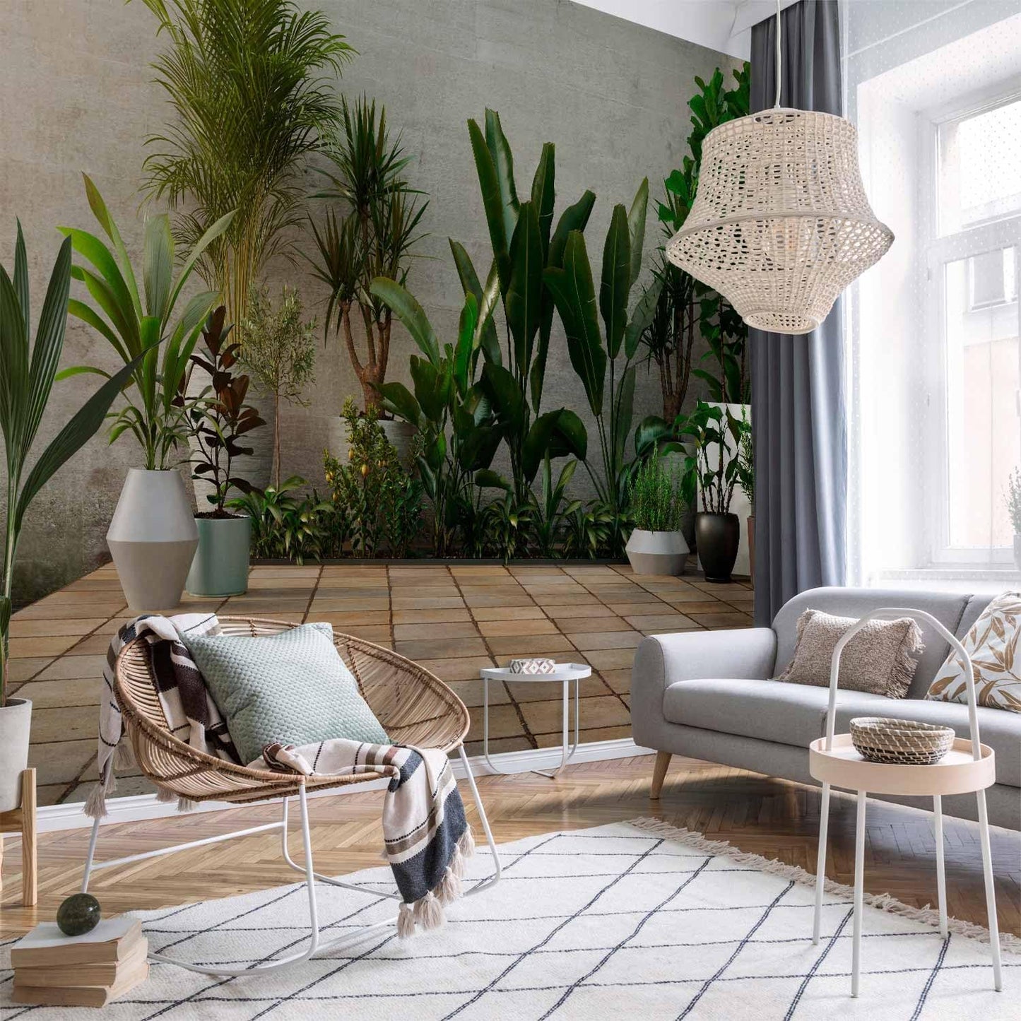 artgeist Wall Mural Nature 116x83 in - XXL Peel and Stick Self-Adhesive Wallpaper Removable Large Sticker Foil Wall Decor Print Picture Image Design Botanics Plants 3D Effect b-B-0600-a-a