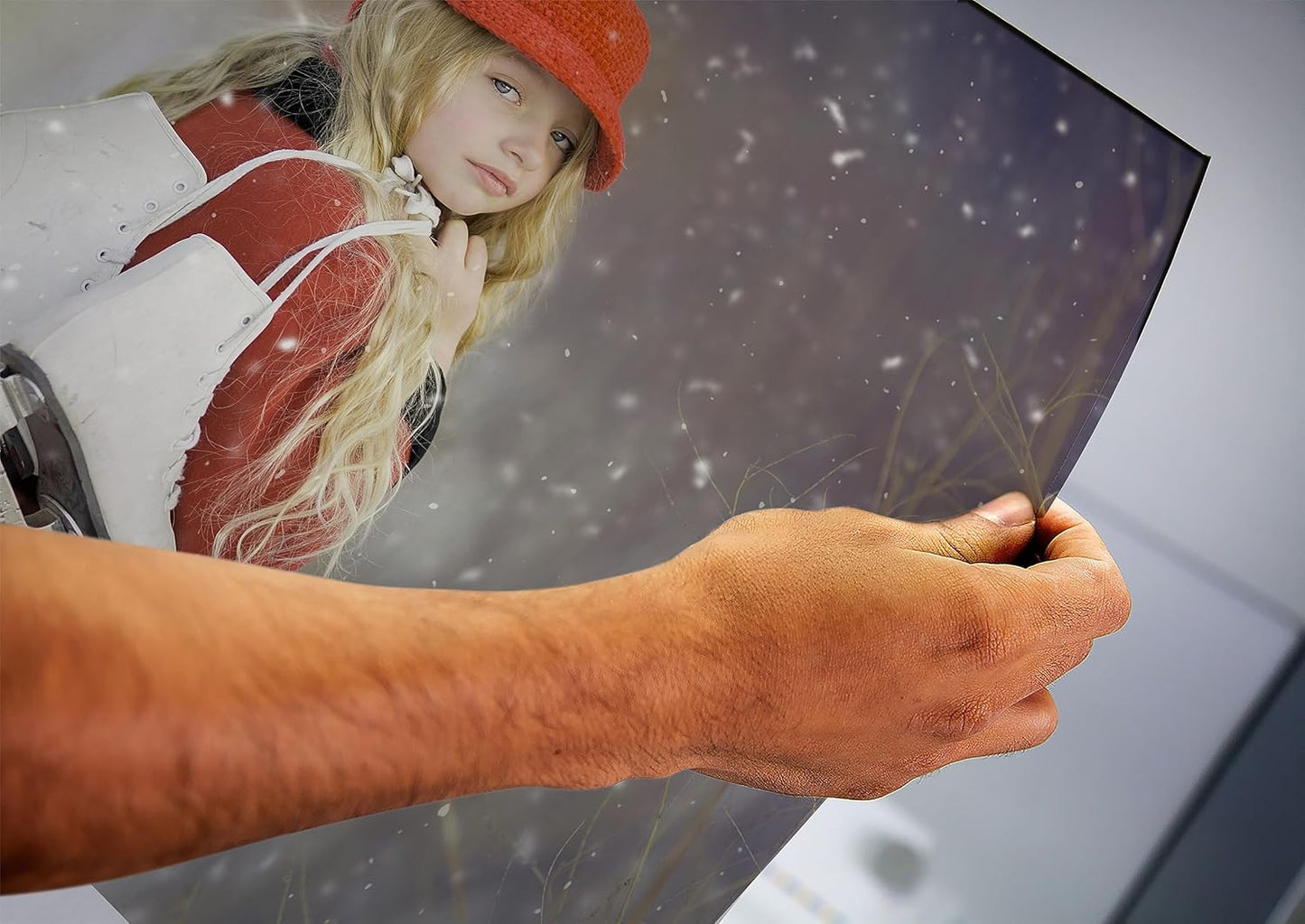 Personalized Custom Canvas Prints: Photo On Canvas (Dark Brown, 20X24) Transform Your Photos into Stunning Framed Wall Art Digitally Printed Photo To Canvas Ideal for Home Decor, Gifts Keepsakes.