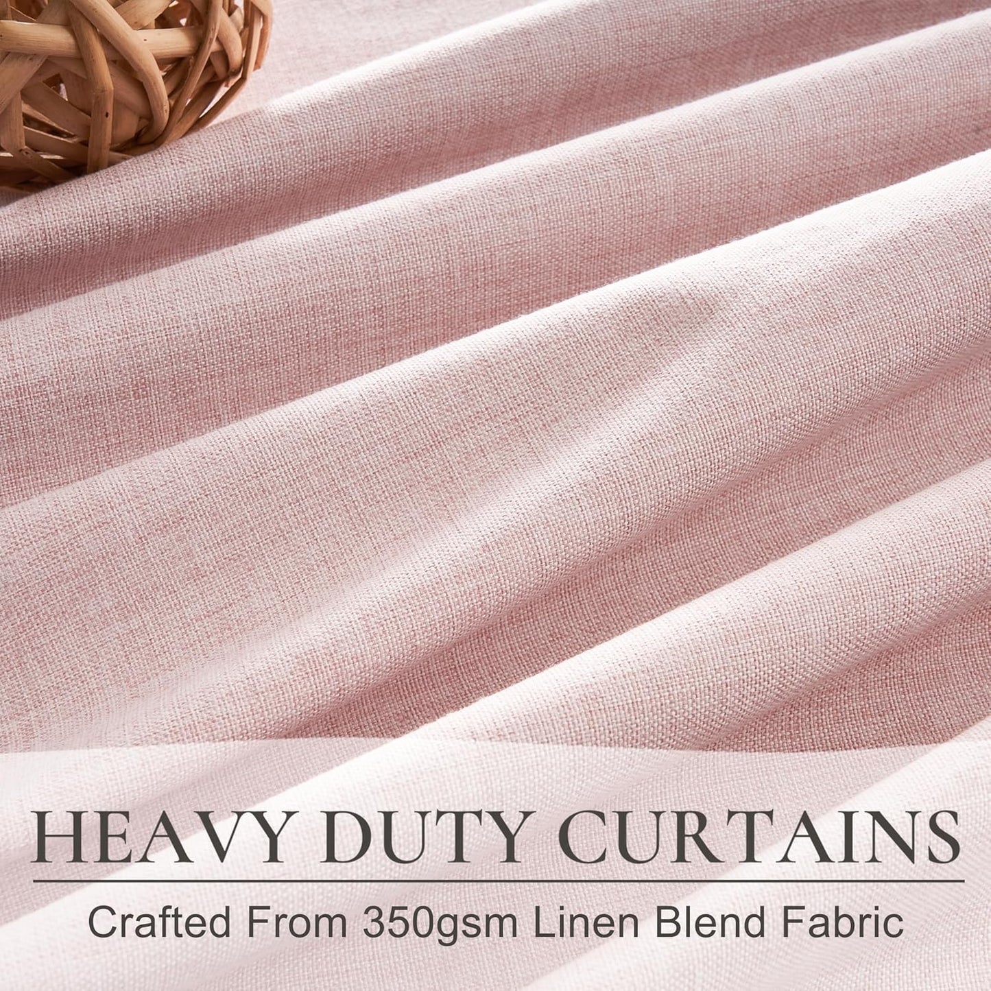Baby Pink Blackout Curtains 70 Inches Extra Wide Pinch Pleated for Grils Bedroom 2 Panels Set,Cute Viral 70 Inch Curtain for Sliding Glass Doors Thermal Large Window Heavy Drapes (W70xL96x 2 Panels)