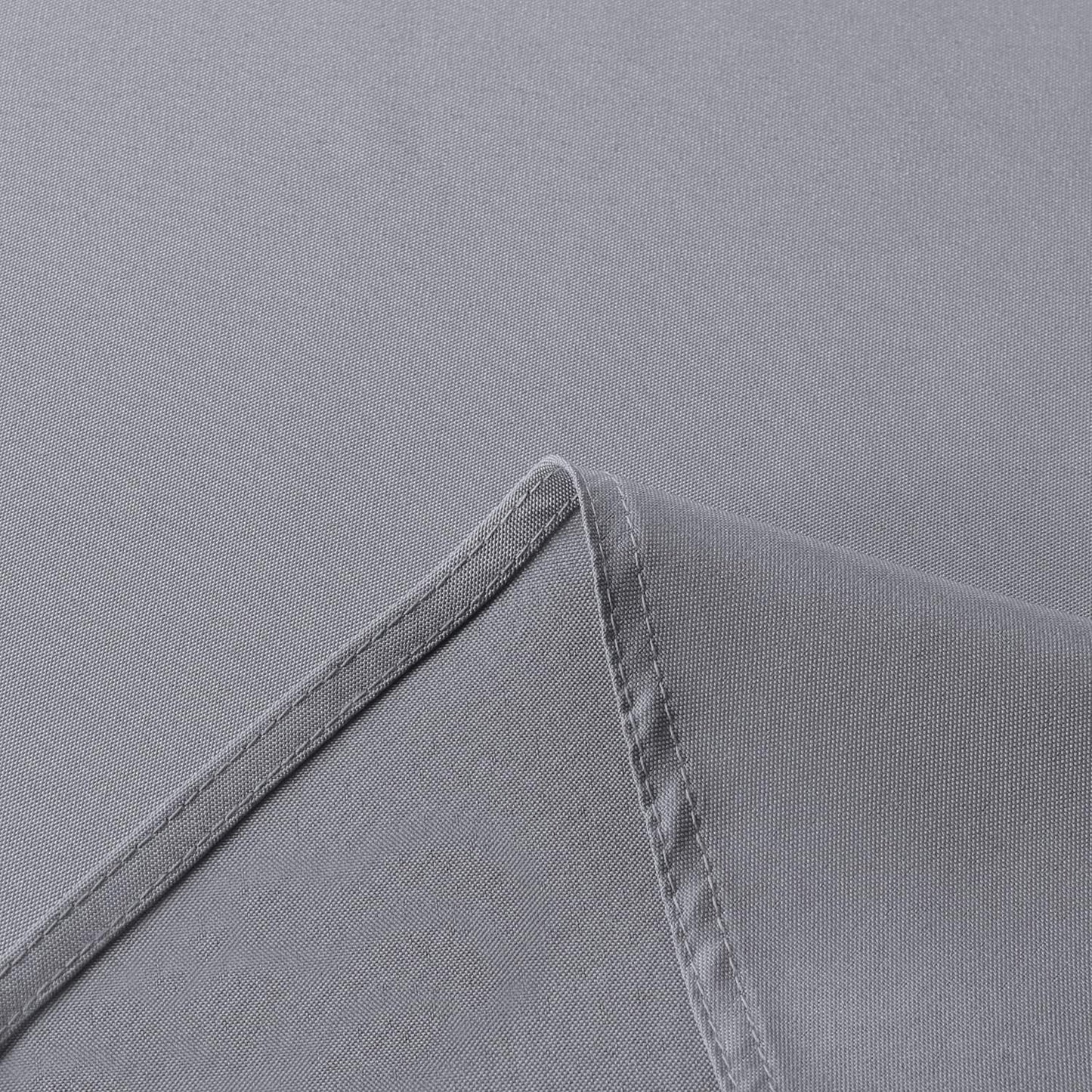 sancua Rectangle Tablecloth - 90 x 132 Inch - Water Resistant Spill Proof Washable Polyester Table Cloth, Decorative Fabric Table Cover for Dining Tables, Buffet Parties and Camping, Light Grey