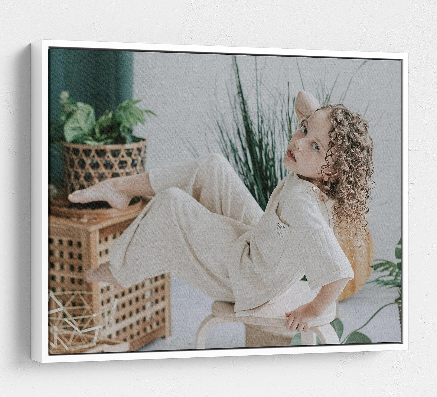 Personalized Custom Canvas Prints: Photo On Canvas (White, 20X24) Transform Your Photos into Stunning Framed Wall Art Digitally Printed Photo To Canvas Ideal for Home Decor, Gifts Keepsakes.