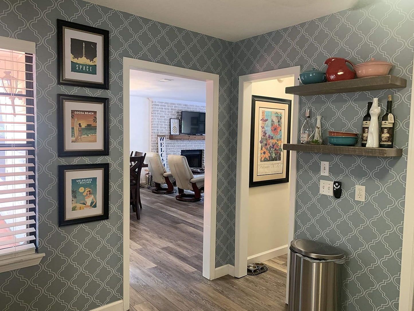 joelsantiques - 30 Inch Wooden Floating Shelves for Wall - 30x6x2 in - Made of Natural Wood - Long Heavy Duty Rustic Wall Shelves for Bedroom - Perfect for Living Room, Kitchen - Gray, Grey