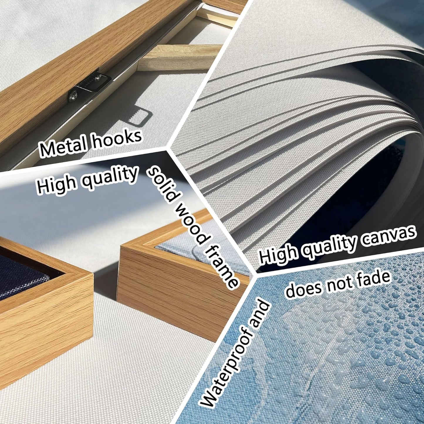 QZQCBLC Orange Landscape Wall Art, Large Abstract White Clouds Houses Scenery Gallery Pictures Farmhouse Canvas Painting Framed Artwork for Living room Bedroom kitchen Home Office Decor 24x48 IN