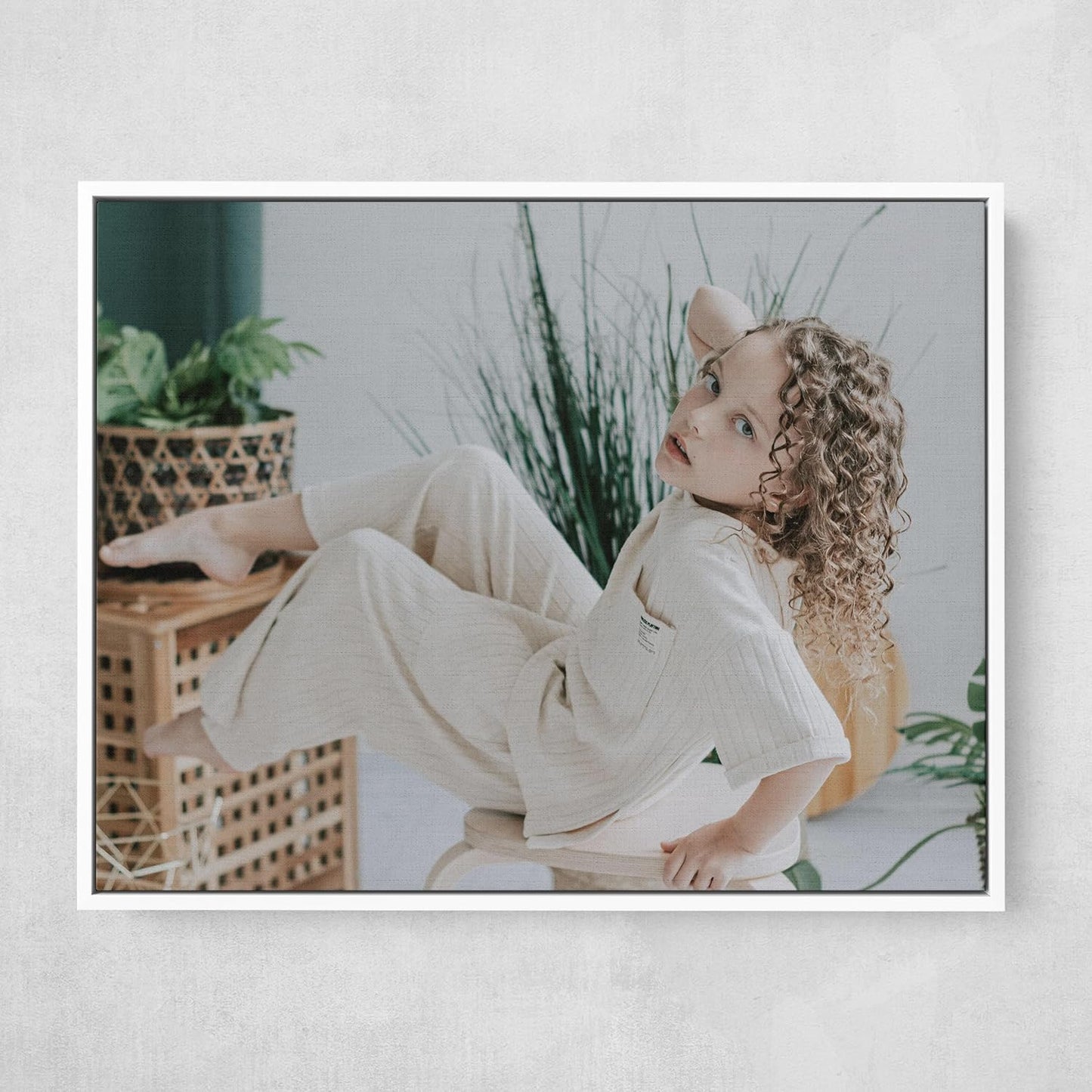 Personalized Custom Canvas Prints: Photo On Canvas (White, 16x20) Transform Your Photos into Stunning Framed Wall Art Digitally Printed Photo To Canvas Ideal for Home Decor, Gifts Keepsakes.