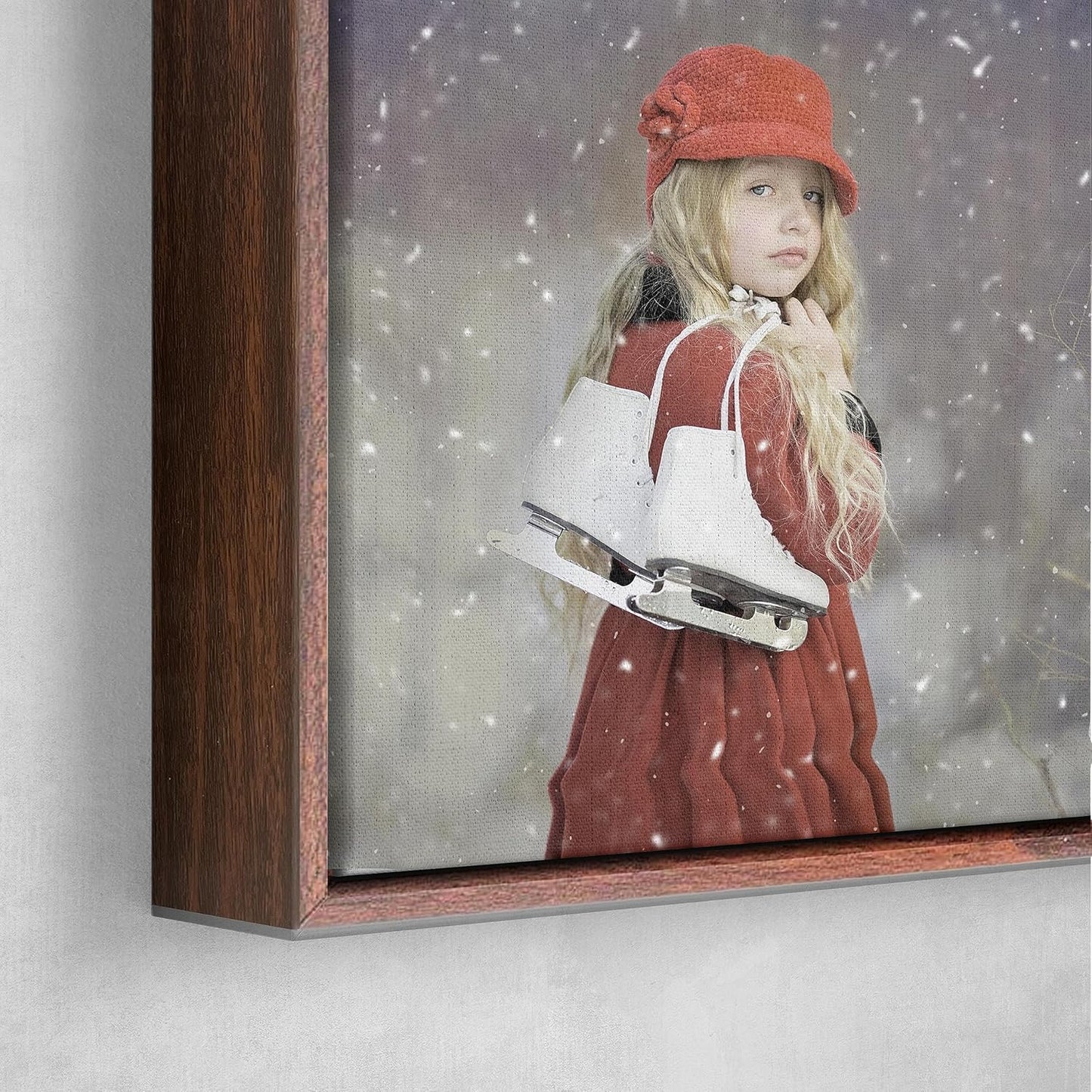 Personalized Custom Canvas Prints: Photo On Canvas (Dark Brown, 12x16) Transform Your Photos into Stunning Framed Wall Art Digitally Printed Photo To Canvas Ideal for Home Decor, Gifts Keepsakes.