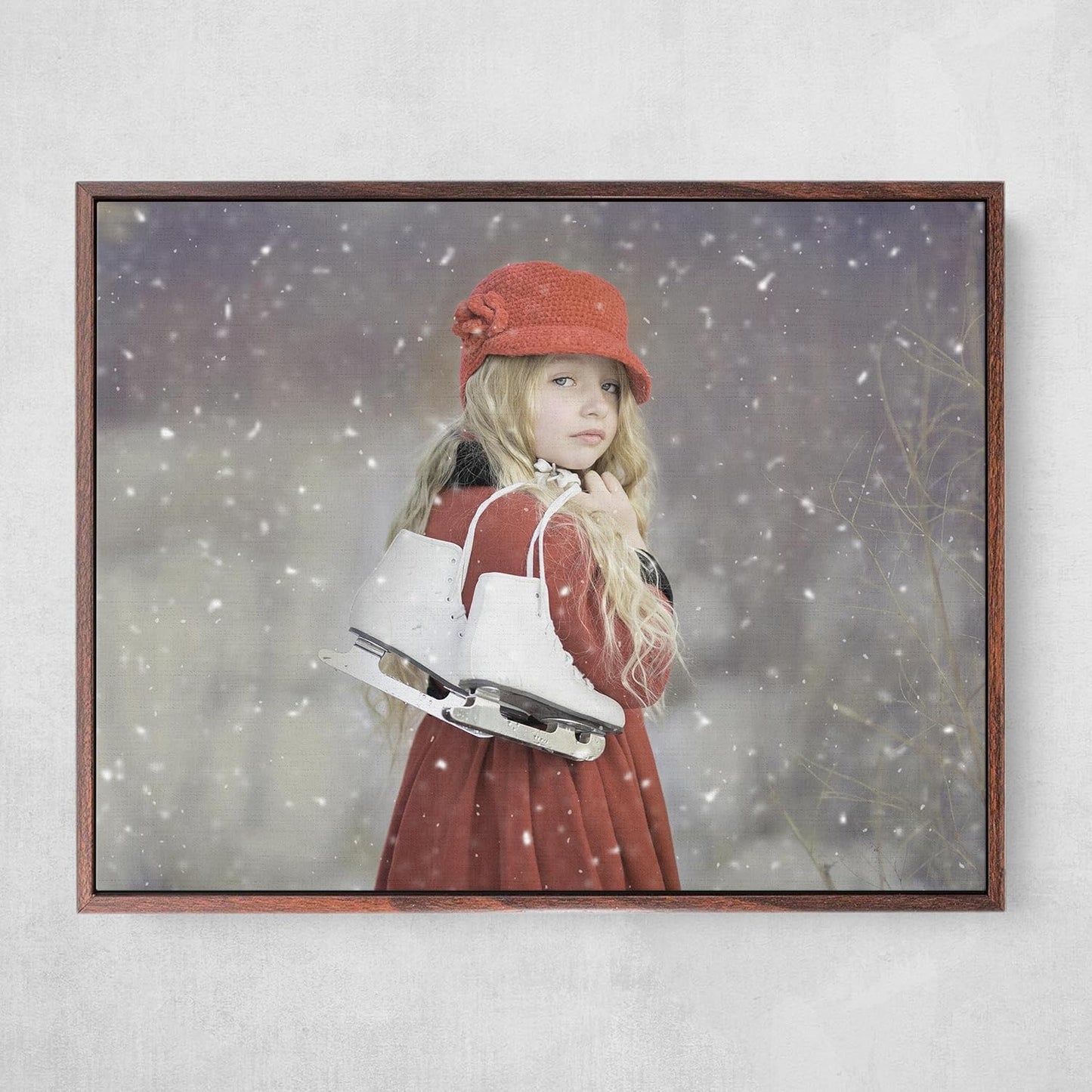 Personalized Custom Canvas Prints: Photo On Canvas (Dark Brown, 20x20) Transform Your Photos into Stunning Framed Wall Art Digitally Printed Photo To Canvas Ideal for Home Decor, Gifts Keepsakes.