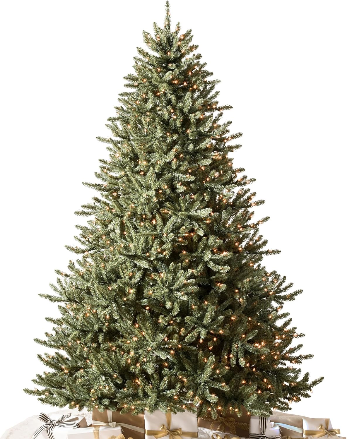 Balsam Hill 6ft Pre-Lit Classic Blue Spruce - Artificial Christmas Tree with 1,664+ Tips, 600 Clear LED Lights, Easy Plug System, Premium Stand & Storage Bag for Indoor Holiday Decorating