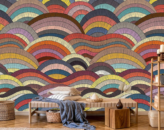 Boho Mural Wallpaper for Bedroom Living Room Restaurant(Not Peel and Stick)