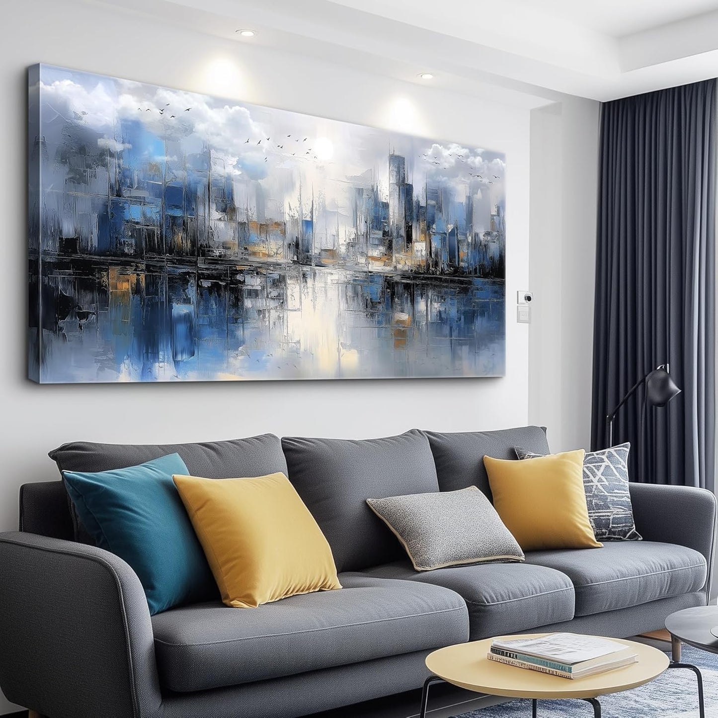 Canvas Wall Art for Living Room Large Wall Decor for Office Bedroom Decorations Abstract Watercolor Painting Artwork Room Wall Mural Aesthetic Home Decor 30x60 in