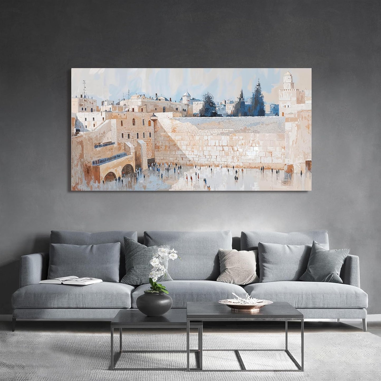 Canvas Wall Art Decor Pictures Beige Large Wall Art Decor For Living Room Artwork For Walls Vintage Canvas Art Wall Decor Prints Pictures For Bedroom Dining Room Office Wall Hanging Decor 20" X 40"
