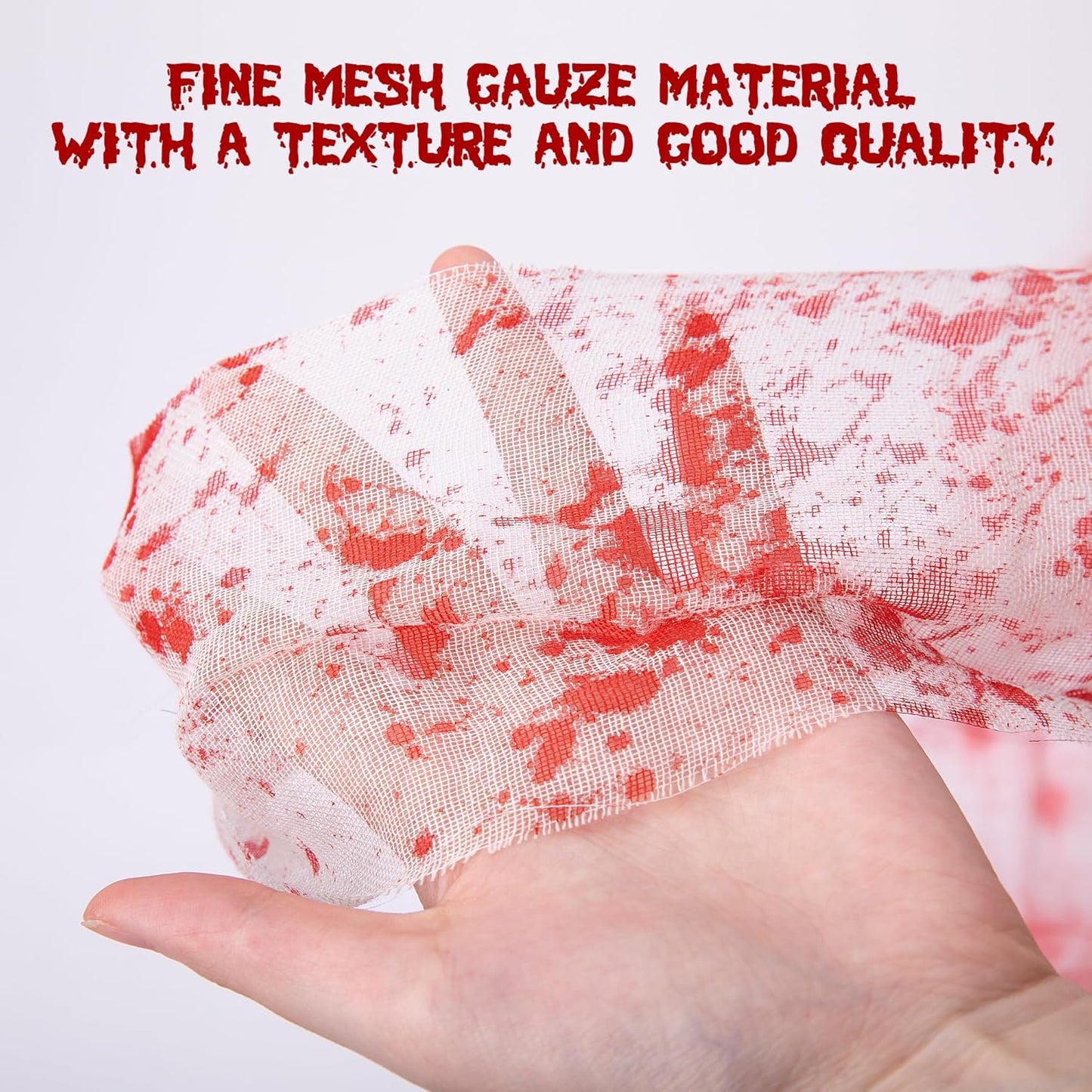 Tlswshsy 4pcs Halloween Door Curtain Decoration with Bloody Hand Prints- 84.6" x 59" Bloody Doorway Curtain Halloween Creepy Cloth for Halloweens,Haunted House,Horror Theme Party