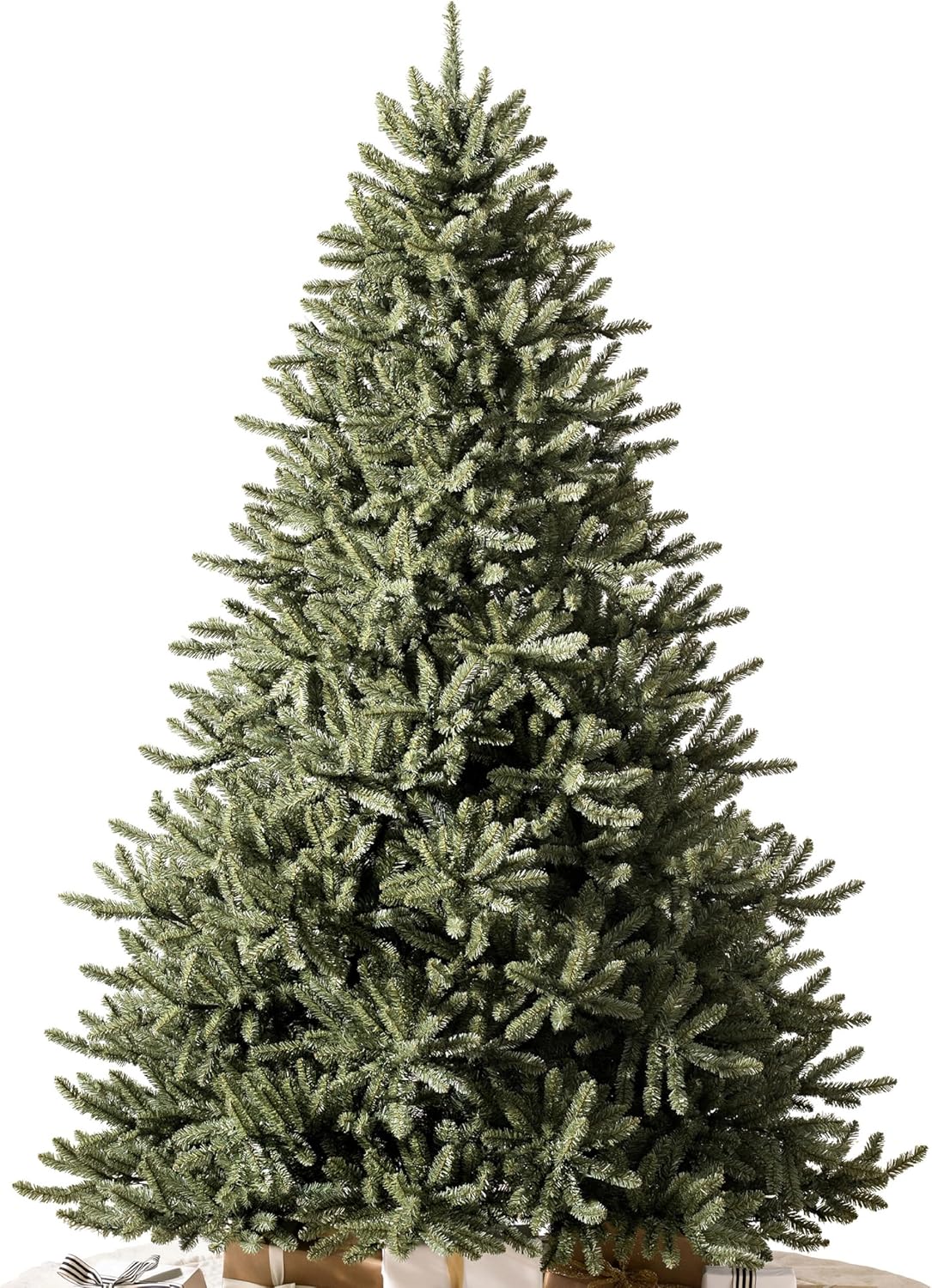 Balsam Hill 6.5ft Unlit Classic Blue Spruce - Artificial Christmas Tree with 2,144+ Tips, Premium Stand, Storage Bag & Easy Assembly for Indoor Holiday Decorating