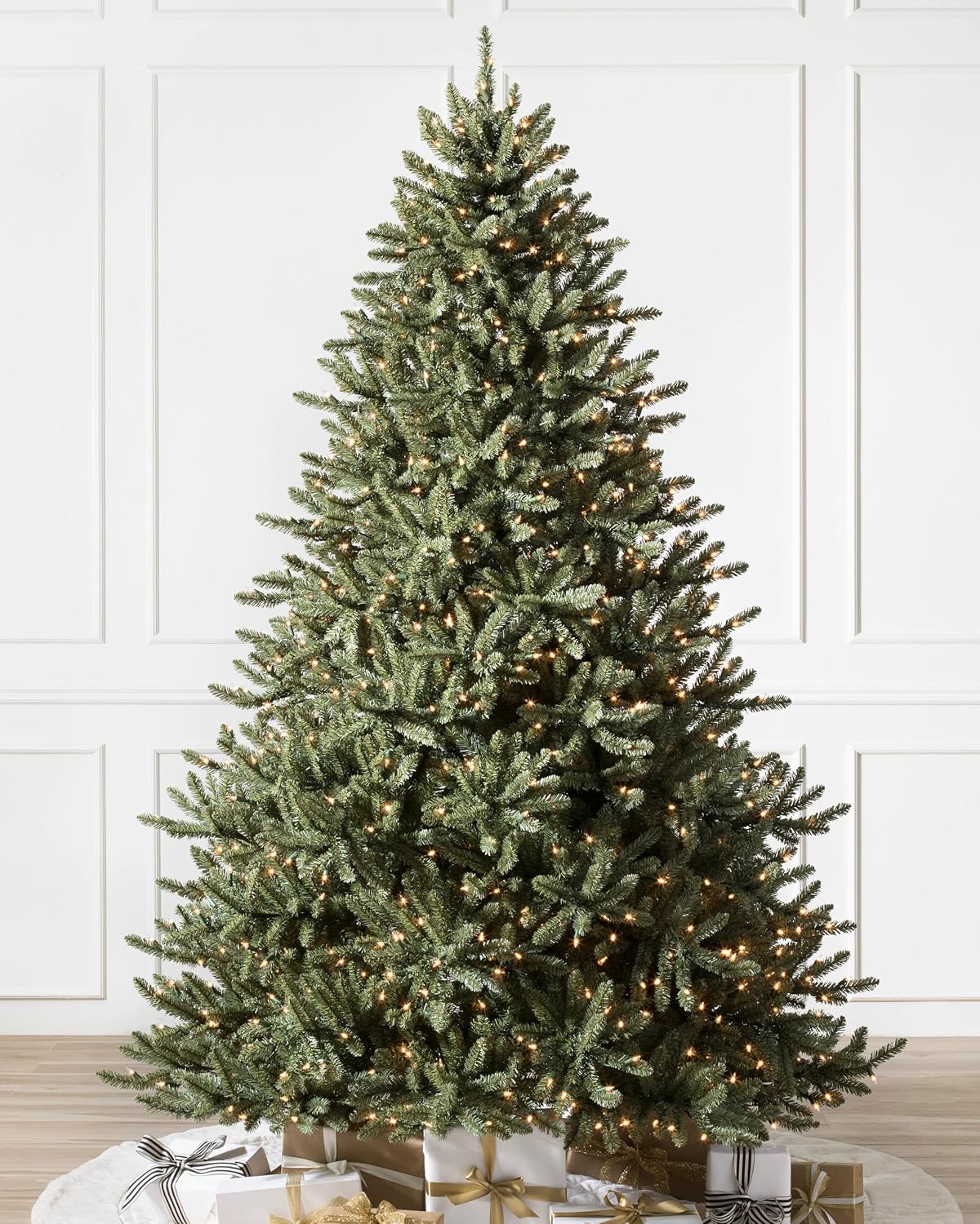 Balsam Hill 6ft Pre-Lit Classic Blue Spruce - Artificial Christmas Tree with 1,664+ Tips, 600 Clear LED Lights, Easy Plug System, Premium Stand & Storage Bag for Indoor Holiday Decorating