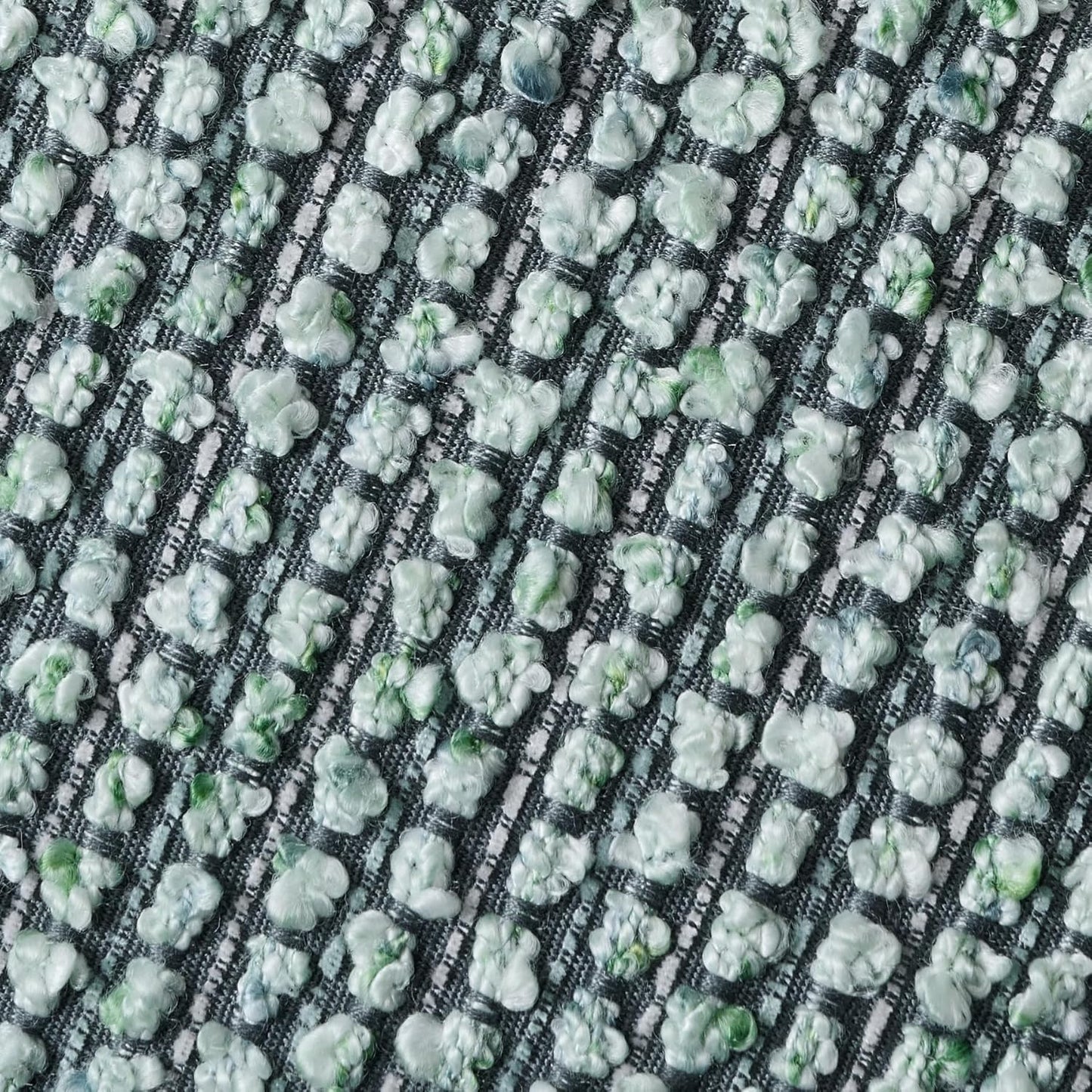 Striped Throw Pillow Covers 20x20 Set of 2 Green Textured Boucle Chic Morden Boho Accent Farmhouse Square Decorative Couch Pillow Covers for Home Decor Bed Sofa Living Room