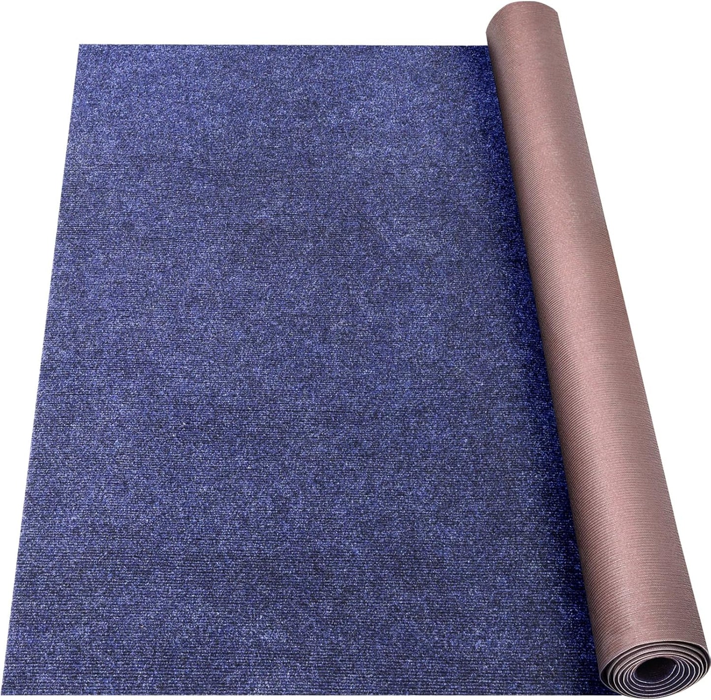 Marine Carpet,6 FT x 10 FT Deep Blue Indoor Outdoor Carpet 0.2" Thick Boat Carpet with Water-Proof TPE Backing, Non-Slide Outdoor Marine Carpet Roll for Home, Patio, Porch, Deck
