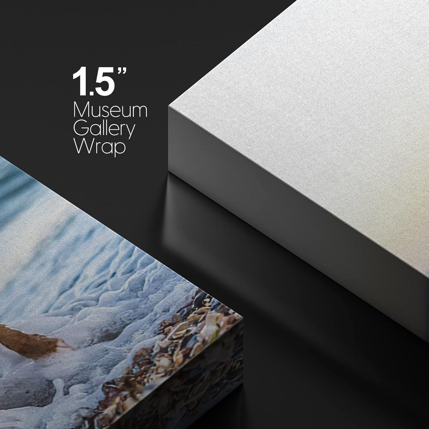 NWT Custom Canvas Prints with Your Photos for Pet/Animal, Personalized Canvas Pictures for Wall to Print Framed 24x16 inches