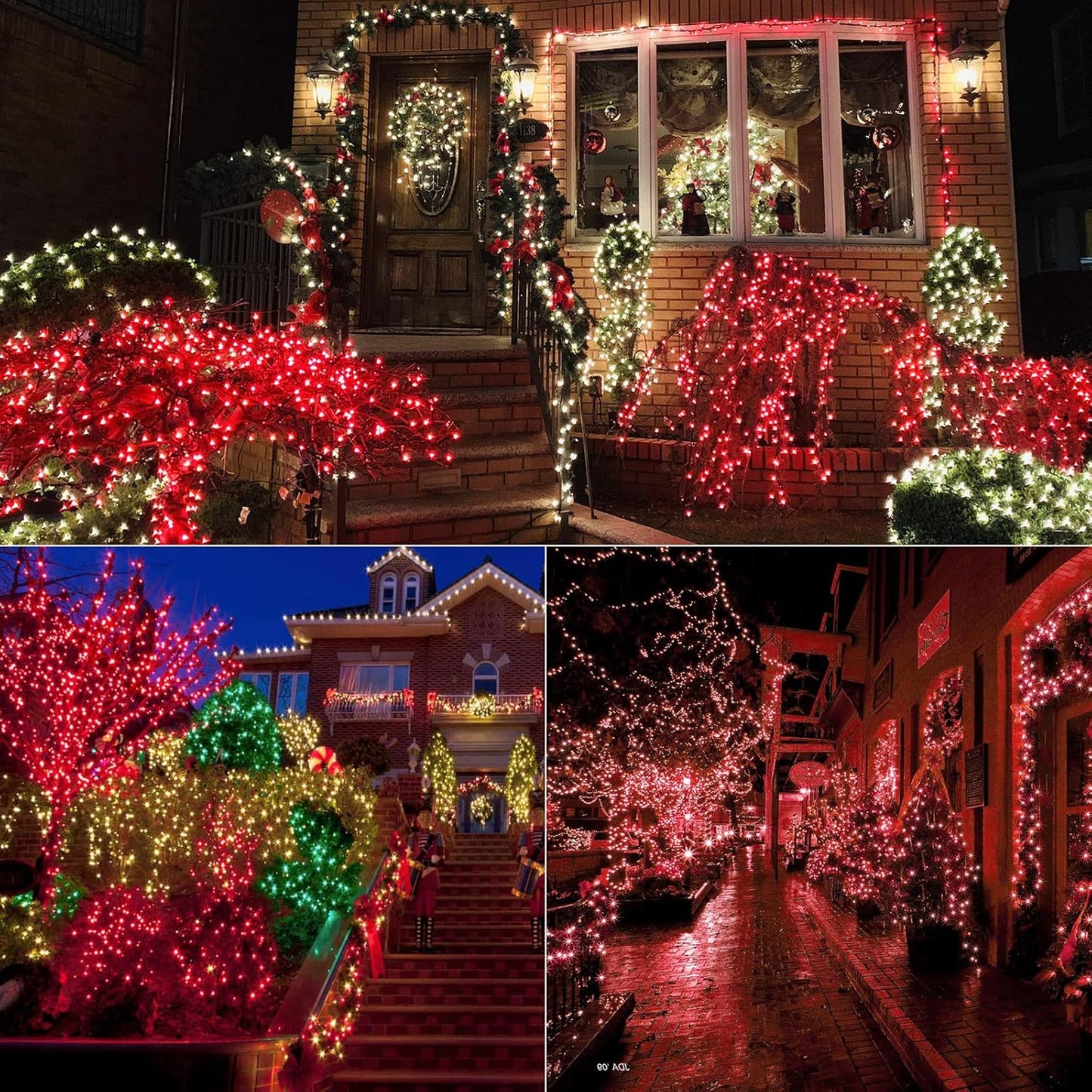 BrizLabs Green Wire Battery String Lights, 17.94ft 50 LED, Indoor/Outdoor, 8 Modes, Valentines Day, Party, Wedding, 2 Sets