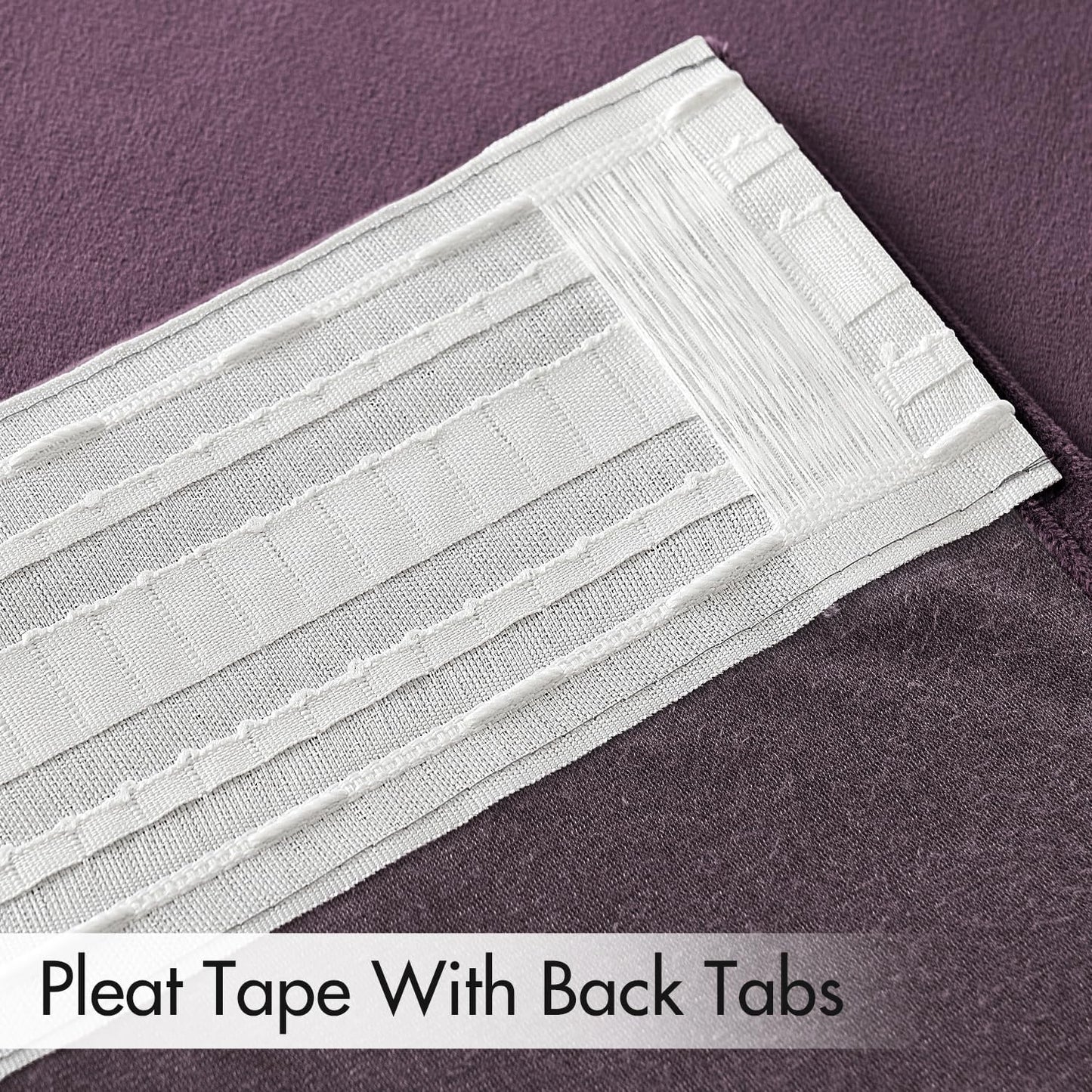 MIULEE Lavender Velvet Curtains 84 inches 2 Panels - Luxury Room Darkening Window Drapes for Bedroom Living Room Thermal Insulated Super Soft Blackout, Back Tab Rod Pocket Pinch Pleated, Purple