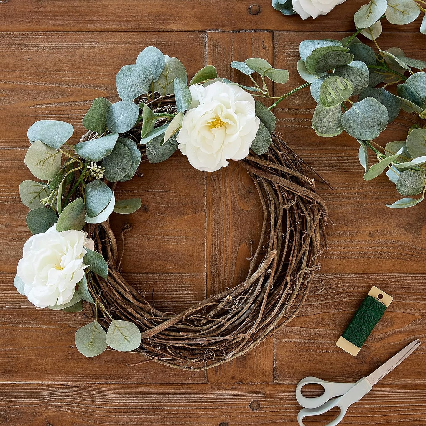 14" Natural Grapevine Wreath by Ashland - Ready-to-Decorate Rustic Home Decor for Weddings, Birthdays, Parties, and Holidays - Bulk 12 Pack