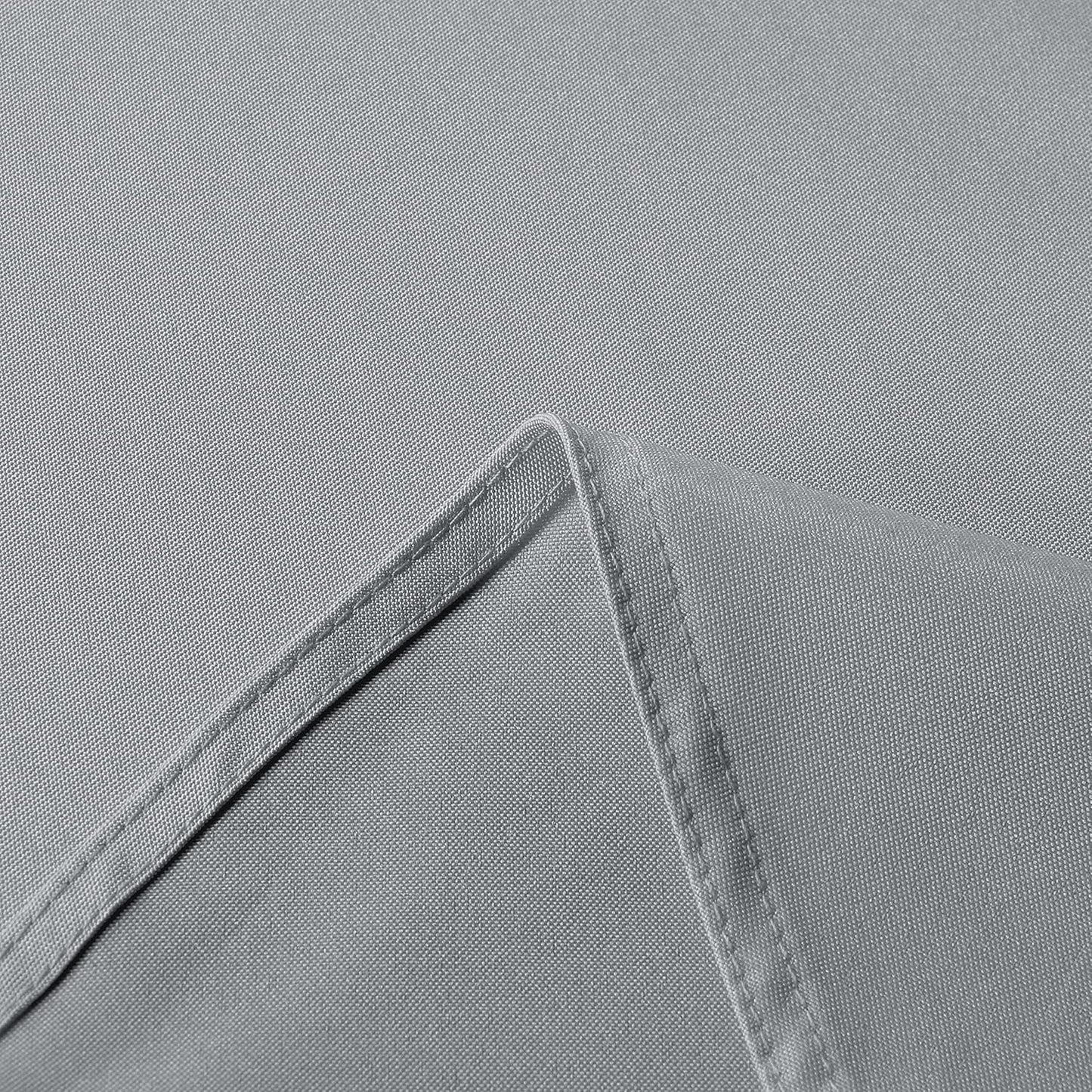 sancua Rectangle Tablecloth - 54 x 108 Inch - Stain and Wrinkle Resistant Washable Polyester Table Cloth, Decorative Fabric Table Cover for Dining Tables, Buffet Parties and Camping, Silver Grey