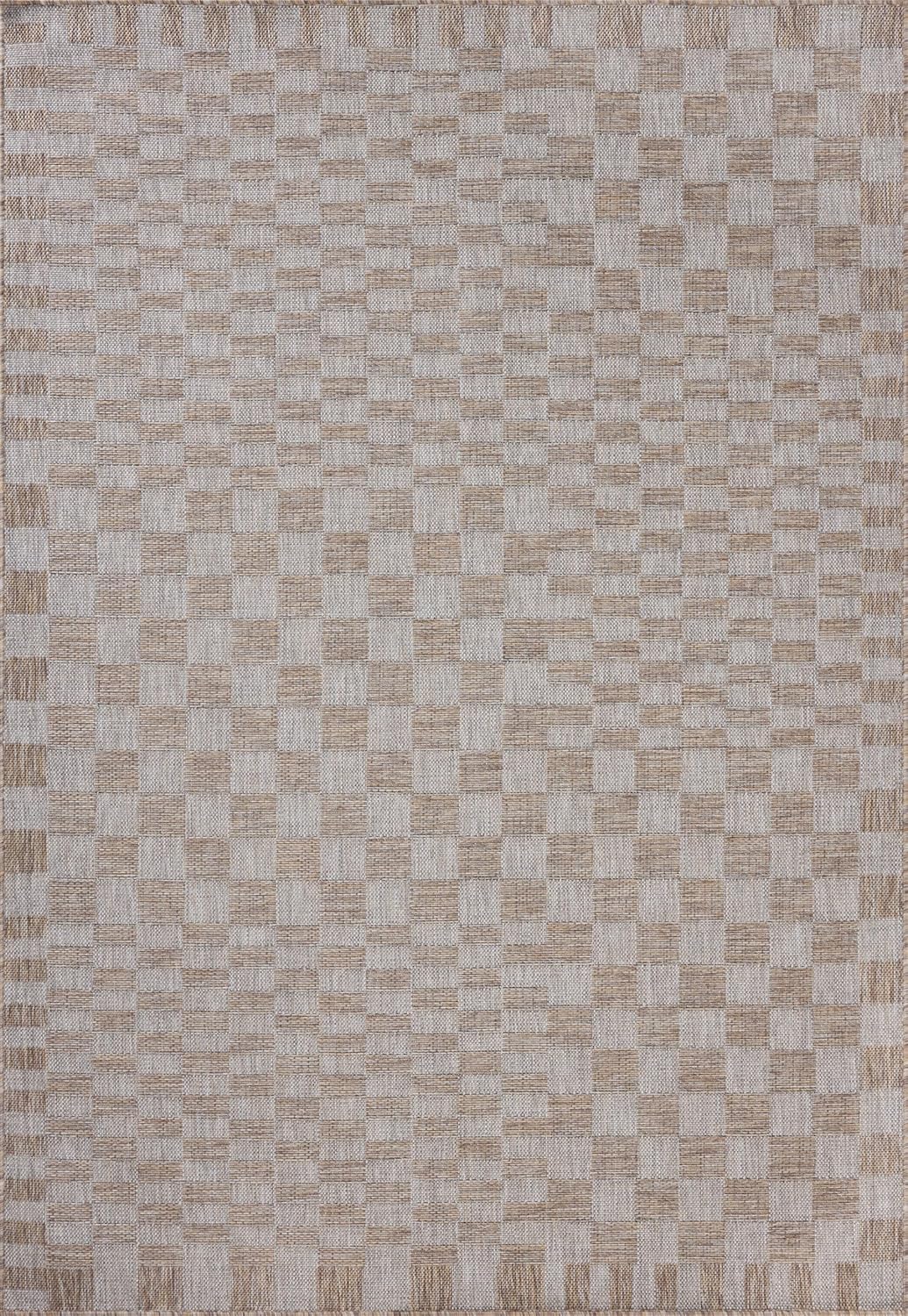 Loloi Amber Lewis Topanga Collection TOP-03 Natural/Dove 3'-11" x 5'-11" Indoor/Outdoor Accent Rug